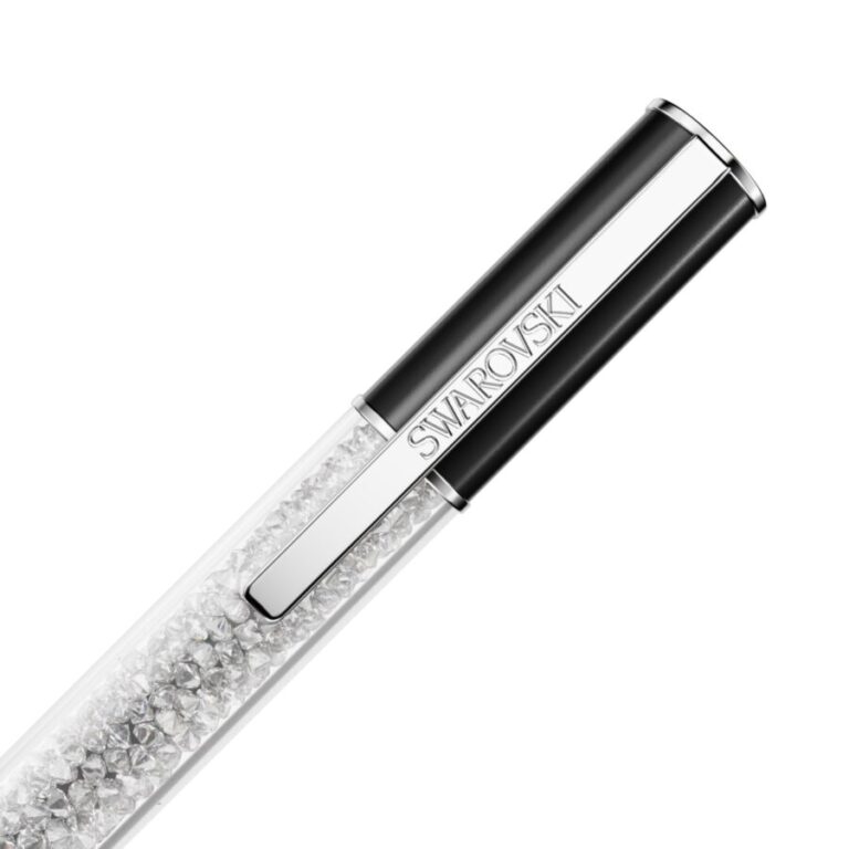 Swarovski kemijska olovka Crystalline Lustre, Crna, Bijeli ton