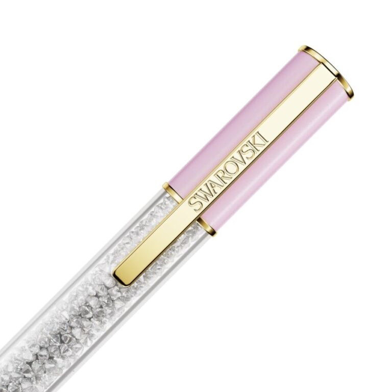 Swarovski kemijska olovka Crystalline Lustre, Roza, Zlatni ton