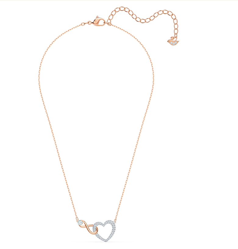 Swarovski ogrlica Hyperbola Infinity, Mix metal
